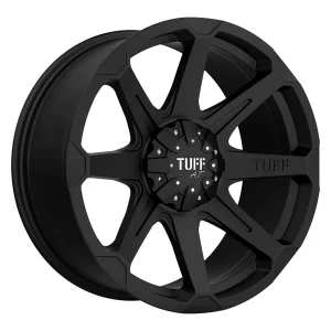 Tuff Wheels – T05 – Black – 22″x10″ -20mm – All weather Wheels – 2210T05-06D50M87